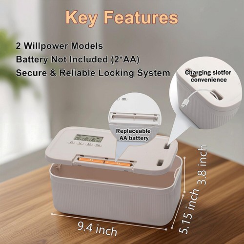 Lockable storage box timed - storage,