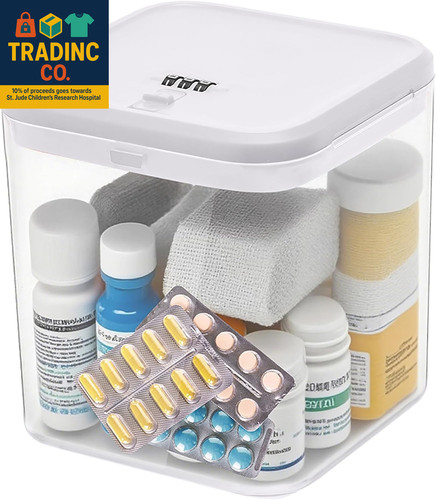 Clear medicine lock - medicine, box