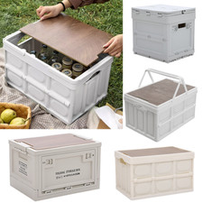 UK Folding Storage Box Wood