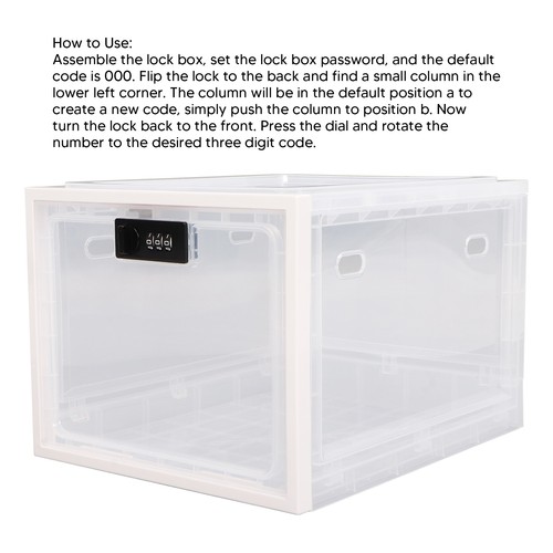Lockable box easy - box, assembly