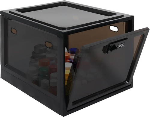 Lockable storage box with - lockable,