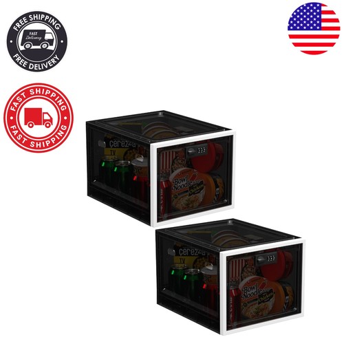 Stackable black lock - black,