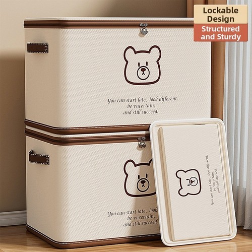 Foldable storage box with - box,